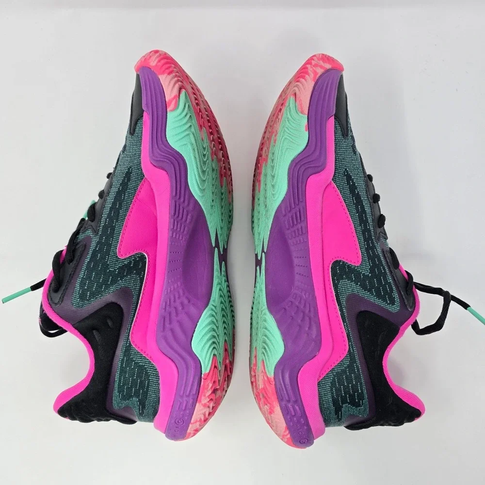 Under Armour Spawn 4 Basketball Shoes Black Pink Purple Mens 9 3028834-001